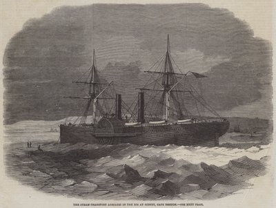 Der Dampfer Adriatic im Eis bei Sidney, Cape Breton von Edwin Weedon